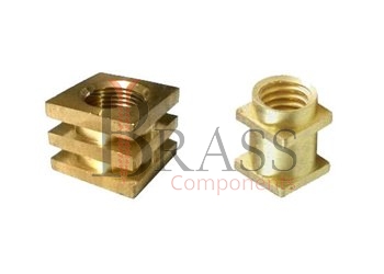 brass square inserts